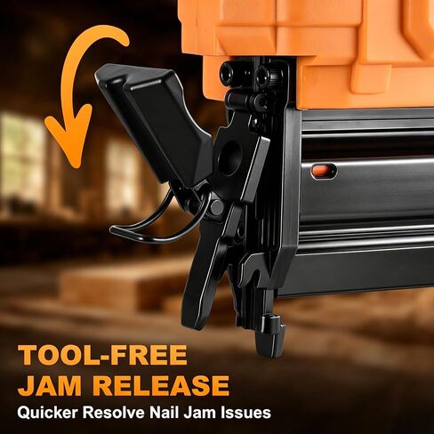 Cordless 2" Brad Nailer for DeWalt 20V MAX Battery, 18 Gauge 2 in 1 Nail Gun & Staple Gun for Woodworking, Trim, Carpentry & Home Improvement (Battery Not Include) in Kuwait