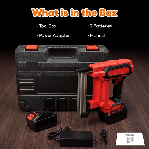 Heavy Duty Cordless Nail Gun, Compatible with Makita 21V Battery, Powered Brad Nailer & Stapler for Upholstery, Carpentry, Woodworking and Home DIY Tasks (Staples Not Included) in Kuwait