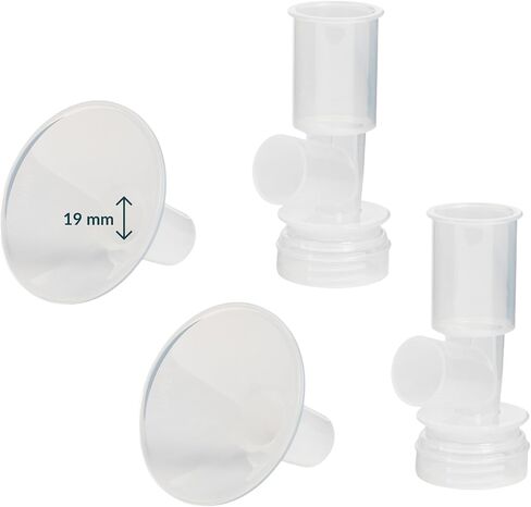 Ameda CustomFit Two‑Piece Breast Flanges | 21mm Flanges | Pump Parts | 2 Ct in Kuwait