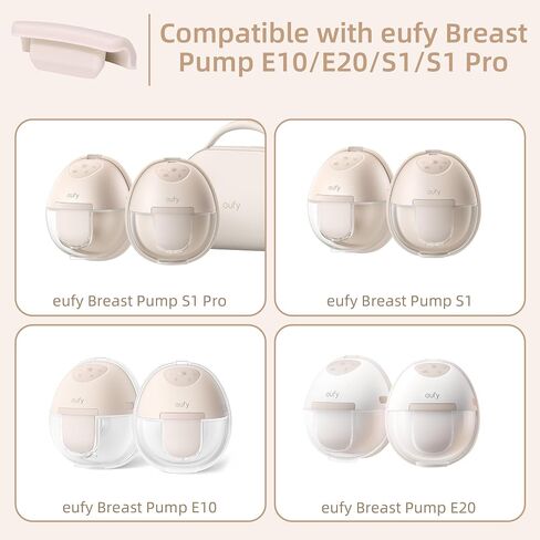Breast Pump Replacement Parts Kit Compatible with Eufy Electric Wearable Breast Pumps E10 / E20 / S1 / S1 Pro, 8PCS Spout Caps, BPA Free in Kuwait