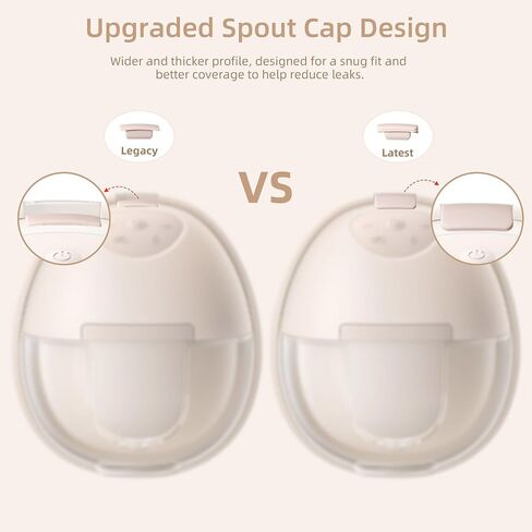 Breast Pump Replacement Parts Kit Compatible with Eufy Electric Wearable Breast Pumps E10 / E20 / S1 / S1 Pro, 8PCS Spout Caps, BPA Free in Kuwait