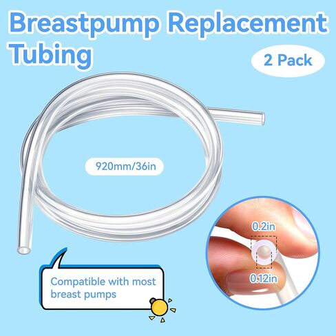 2pcs Replacement Tubing Compatible with Spectra S2 S1 9 Plus, 36inch Breast Pump Replace Parts Tubes Hose (Not Original Accessories) in Kuwait