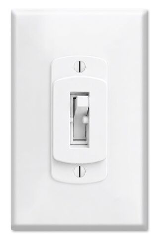 Art Plates - Light Switch Guard for Toggle Switches, 2 Pack, Child Proof Light Switch Lock, Wall Switch Guard Prevents Accidental On/Off, Easy Adult Access, Fits Standard Toggle Switch Plates, White in Kuwait