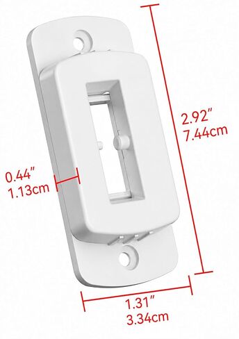 Art Plates - Light Switch Guard for Toggle Switches, 2 Pack, Child Proof Light Switch Lock, Wall Switch Guard Prevents Accidental On/Off, Easy Adult Access, Fits Standard Toggle Switch Plates, White in Kuwait