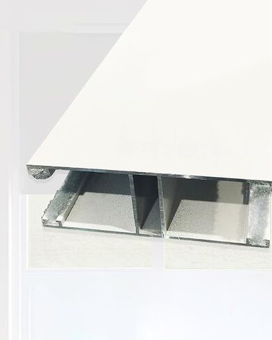 U Shape Light Gap Blockers for Roller Blinds, Adjustable Blackout Strips 24-90 Inch, Effective Sleep Solution, Single Slot Design for Maximum Light Blocking,Single Slot - S,50.8cm/20inch in Kuwait