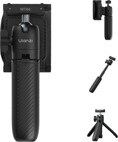 ULANZI MT66 3-in-1 Quick Release Magnetic Tripod for Insta360 GO Ultra | 3-in-1 Tripod Selfie Stick & Backpack Mount | Instant Magnetic Quick Release | 360° Ball Head | Portable 3.8oz Pocket Size in Kuwait