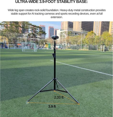 16.4 FT Tall Tripod for Xbotgo Falcon/Chameleon/Light/BallerCam | Heavy Duty, Built-in Spring, 360° Swivel Ball Head, 2 Sand Bags & Waterproof Storage Bag, Non-Slip Feet Wind Resistant in Kuwait