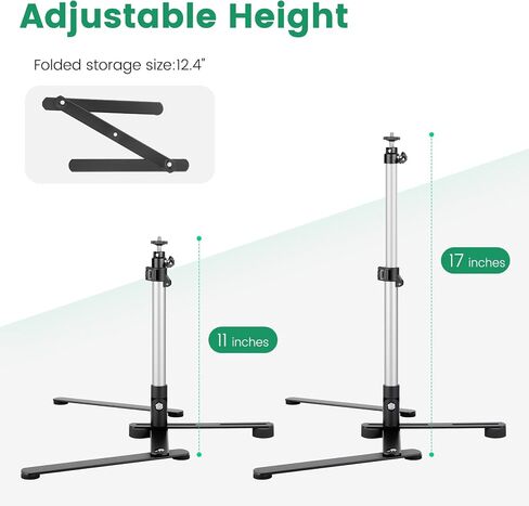 Overhead Tripod for Mini Projector, 360° Adjustable Overhead Phone Mount, Tabletop Tripod for Cookie Decorating Online Video and Draw Recording, Compatible with Phones, Webcam, and Mini Cameras in Kuwait