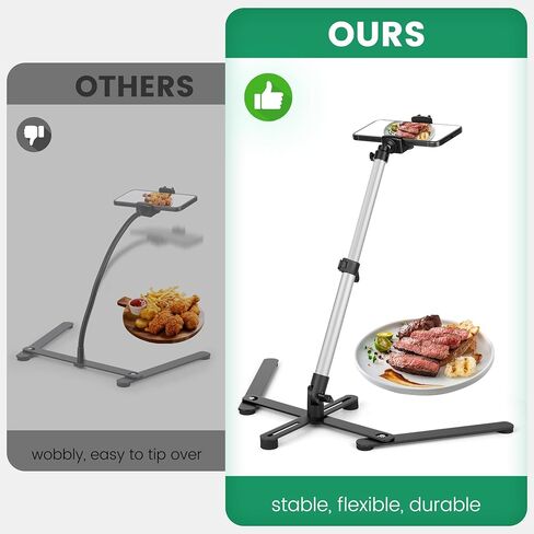 Overhead Tripod for Mini Projector, 360° Adjustable Overhead Phone Mount, Tabletop Tripod for Cookie Decorating Online Video and Draw Recording, Compatible with Phones, Webcam, and Mini Cameras in Kuwait
