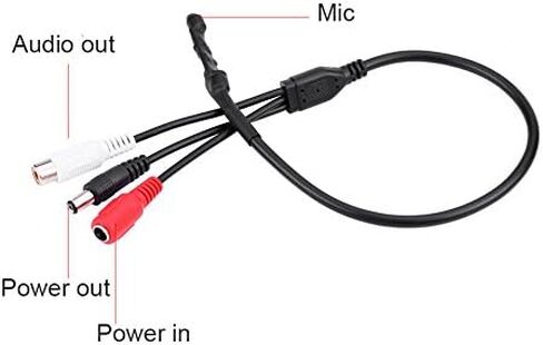 Mini Highemn Sensitive Pickup MIC for CCTV Camera, Increase in Low Output Voltage, Low Noise and Suitable for Office Monitoring in Kuwait