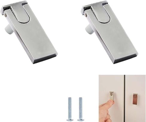 Cabinet Handles,2 Pcs,Bookcase Door Flat Pack Concealed Handle in Kuwait
