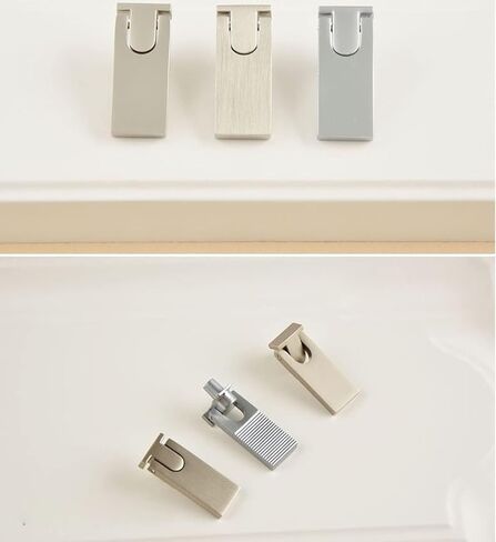 Cabinet Handles,2 Pcs,Bookcase Door Flat Pack Concealed Handle in Kuwait