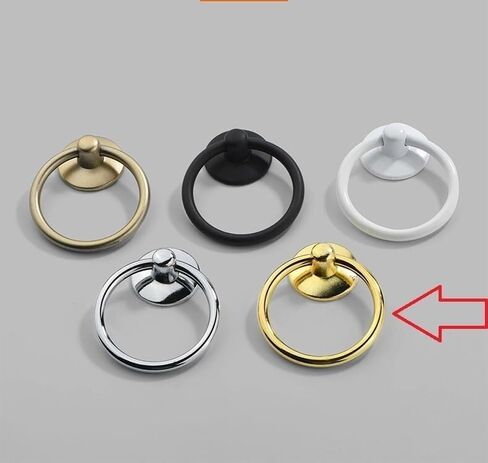 Cabinet Handles,10 Pack Ring Hanging Ring Drawer Ring Single Hole Pull Ring in Kuwait