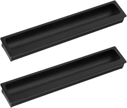 Concealed Handles, 2 Pcs Aluminum Alloy Sliding ,Flush(Hole distance 96mm) in Kuwait