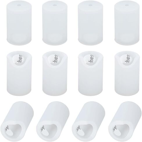 OLYCRAFT 12Pcs Clear Silicone Anti-Collision Corner Drawer Bumpers Cabinet Handle Protection Covers Corner Protector Round Silicone Cabinet Handle Guards for Shoe Vanity Drawer Kitchen - 0.7 inch in Kuwait