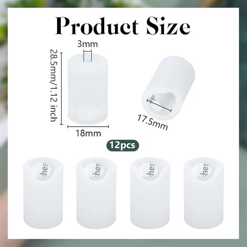 OLYCRAFT 12Pcs Clear Silicone Anti-Collision Corner Drawer Bumpers Cabinet Handle Protection Covers Corner Protector Round Silicone Cabinet Handle Guards for Shoe Vanity Drawer Kitchen - 0.7 inch in Kuwait