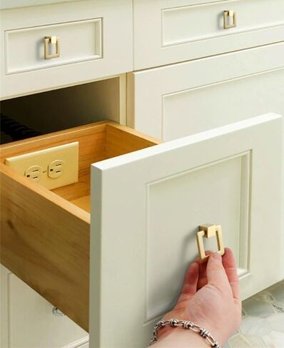 Cabinet Handles, 2 Pcs Copper Wardrobe Gold Ring Pendant Handle Pattern in Kuwait