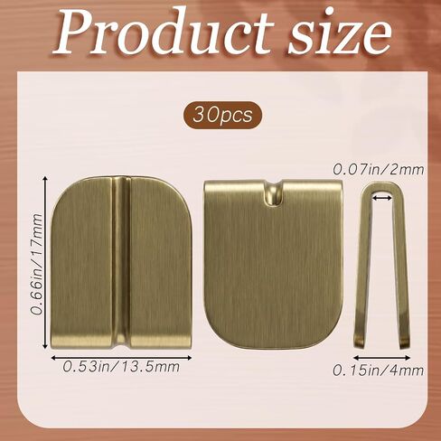30Pcs Metal Book Corners, Vintage Book Corner Protectors Antique Bronze Notebook Clips Decorative Edge Covers for Notebook Scrapbooking Photo Album Menus in Kuwait