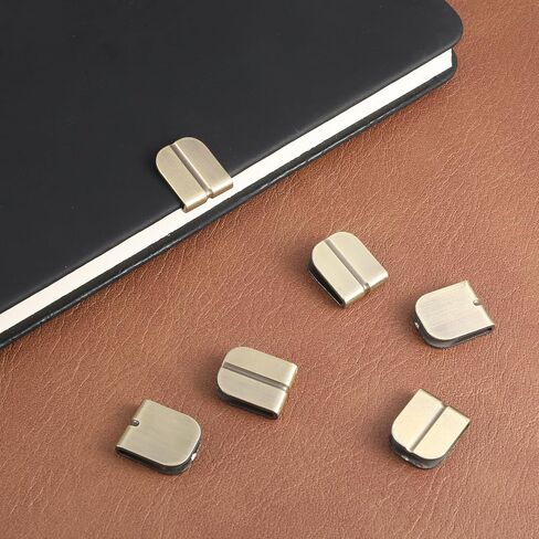 30Pcs Metal Book Corners, Vintage Book Corner Protectors Antique Bronze Notebook Clips Decorative Edge Covers for Notebook Scrapbooking Photo Album Menus in Kuwait