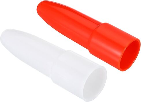 Flashlight Diffuser Caps Set, 2 Pcs PC Plastic Wear-Resistant Flashlight Signal Wand for Most LED Flashlights, White Red in Kuwait