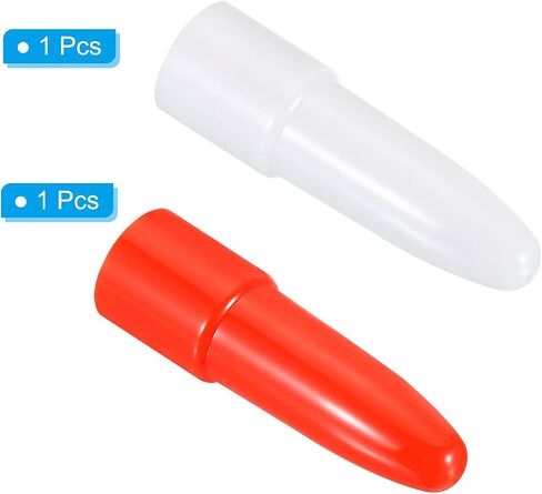 Flashlight Diffuser Caps Set, 2 Pcs PC Plastic Wear-Resistant Flashlight Signal Wand for Most LED Flashlights, White Red in Kuwait