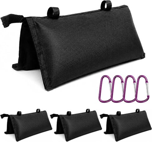 4 Pack Sand Bags for Weight Bags, Heavy Duty Sandbags for Light Stand Photography Tripod Video Equipment, Canopy, Umbrella Base, Backdrop Stand, Camping, Fishing Chair in Kuwait