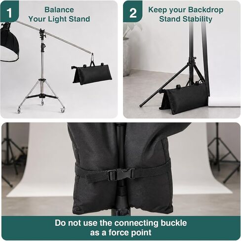 4 Pack Sand Bags for Weight Bags, Heavy Duty Sandbags for Light Stand Photography Tripod Video Equipment, Canopy, Umbrella Base, Backdrop Stand, Camping, Fishing Chair in Kuwait