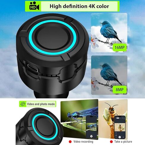 Telescope Camera, 4K CMOS Sensor with WiFi Electronic Eyepiece, 6H Battery Life, 802.11ac Wireless for Astronomy Birdwatching in Kuwait