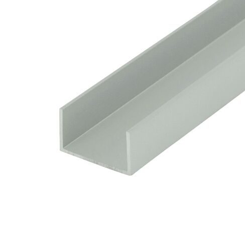 Outwater Satin Finish 3/4'' Inside Dimension Aluminum U-Channel 36'' Length (Pack of 4) Alu447-S C-Channel in Kuwait