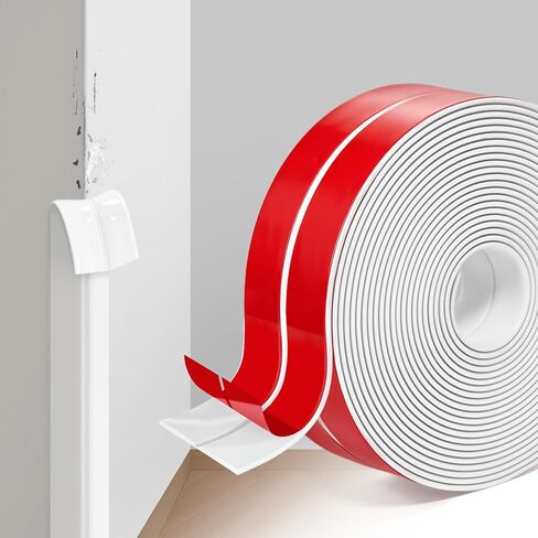 QILIMA Self-Adhesive Wall Molding Trim, 30Ft Peel and Stick Corner Guard for Furniture & Wall Edge, 180 Degree Corners Easy DIY Edging for Kitchen & Bathroom，1.6 in x 30 Ft, White in Kuwait