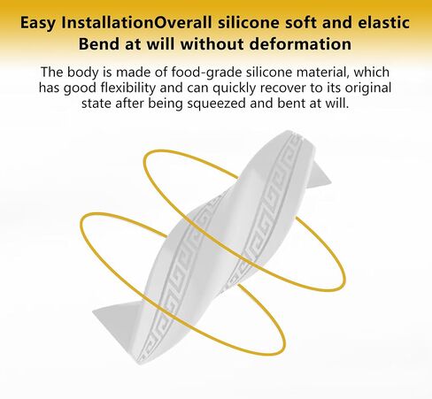 8PCS Baseboard Corner Protectors - Self Adhesive Silicone Safety Corner Protectors, Baby Proofing Edge Guard Cushion for Furniture Wall Base & Edges - Popular Home Childproofing Accessory in Kuwait