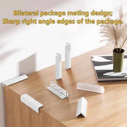 8PCS Baseboard Corner Protectors - Self Adhesive Silicone Safety Corner Protectors, Baby Proofing Edge Guard Cushion for Furniture Wall Base & Edges - Popular Home Childproofing Accessory in Kuwait