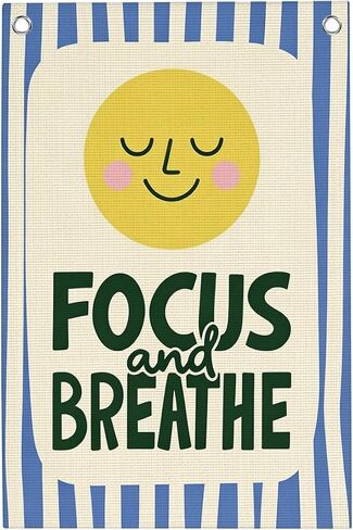 Inspirational Nursery Wall Banner for Boy Girl Blue Stripe Smile Decor | Inclusive Class Tapestry Gifts for Teacher Student Back to School Decor for Home Office Bedroom Playroom 28 x 22 Inches in Saudi Arabia