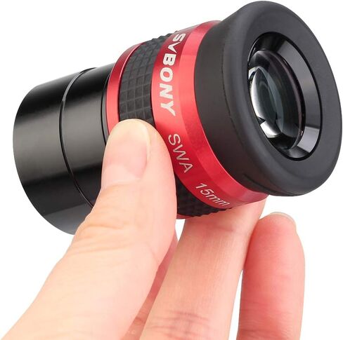 SVBONY SV137 3X Barlow Lens 1.25 inch Metal Body Multi-Coated Bundle with SV154 Telescope Eyepiece SWA 70 Degree 15mm Super Wide Angle Telescope Accessory in Kuwait