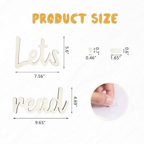 Read Sign Wooden Reading Corner Sign Classroom Library Wall Decor Kids | Book Nook, Literacy Space, Teachers & Students, Classroom Setup, Solid Wood, Natural Finish, Teacher Gift, Easy Display Ready in Kuwait