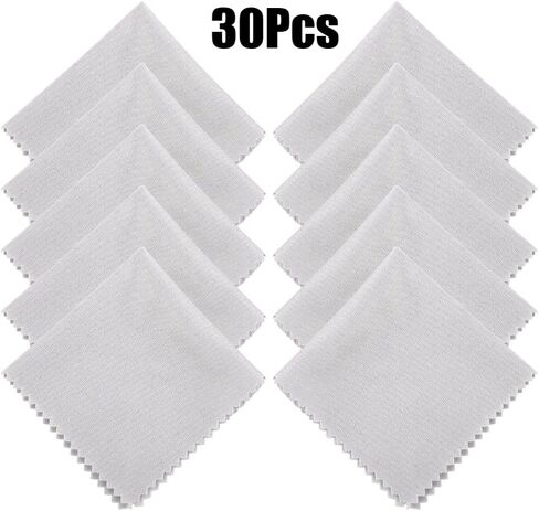 30Pcs Microfiber Cleaning Cloth for Laptop Computer TV Camera Lens Mobile Phone Screen Cleaning Wipes Glasses Cleaner Kit ﻿ (Grey) in Kuwait