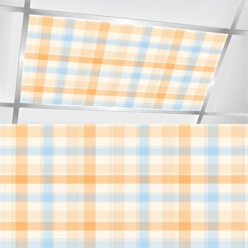 4 Pcs Fluorescent Light Covers for Ceiling Lights Seamless Red Dragons Yellow Swirling Blue Clouds Magnetic Light Filters Decorative for Classroom Office Hospital Home 4x2 Ft in Kuwait