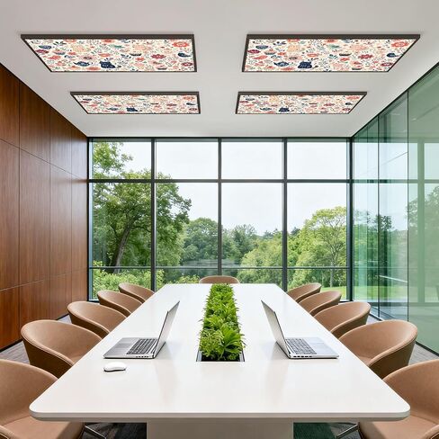 4 Pcs Fluorescent Light Covers for Ceiling Lights Cute Cartoon Dog Paw Prints Bones Balls Tiny Chickens Minimal Black Magnetic Light Filters Decorative for Classroom Office Hospital Home 4x2 Ft in Kuwait