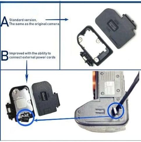 Battery Door Cover Part with Movable Socket for Sony A7M4 A7R4 A7RIV A7SM3 A7SIII FX3 FX30 A1 A9II Digital Camera Repair Accessory in Kuwait