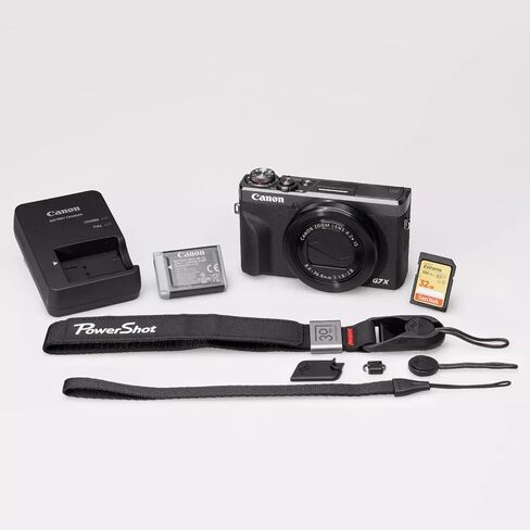 Canon PowerShot G7 X Mark III Graphite Kit - 30th Anniversary Limited Edition 4K Vlogging Digital Camera with 4.2X Optical Zoom Lens 24-100mm f/1.8-2.8 7563C006 Bundle with Deco Gear Case in Kuwait