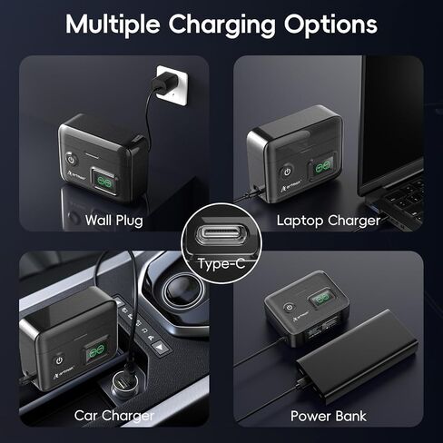 Artman NP-W126 NP-W126S Battery 1500mAh (2-Pack) and 1.5H Dual Slot LCD USB-C Fast Charger for Fujifilm X-M5,X100vi,X100V,X100F,X-T3,X-T30,X-T30 II,X-E4,X-A5,X-A7,X-S10,X-Pro3, Smart Percent Display in Kuwait