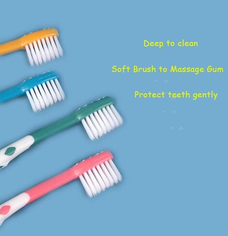 newrichbee 8 Packs Lovely Deer Kids Toothbrush for 2-8 Years | Extra Soft Toddler Toothbrush(Pink&Orange&Blue&Green) in Kuwait