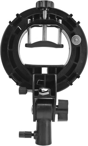 S Type Bracket Holder for Mount, Professional Photography Accessory Flash Snoot Softbox Beauty Dish Reflector Umbrella Black 446g in Kuwait