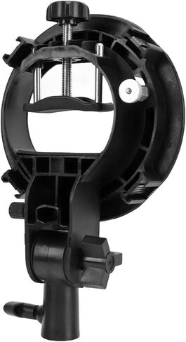 S Type Bracket Holder for Mount, Professional Photography Accessory Flash Snoot Softbox Beauty Dish Reflector Umbrella Black 446g in Kuwait