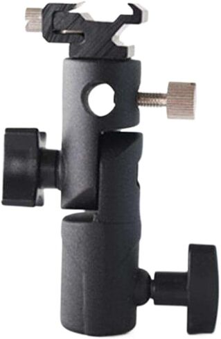 Professional Photography Flash Bracket Mount Compatible with Camera Light Stand Rotation in Kuwait