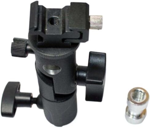 Professional Photography Flash Bracket Mount Compatible with Camera Light Stand Rotation in Kuwait