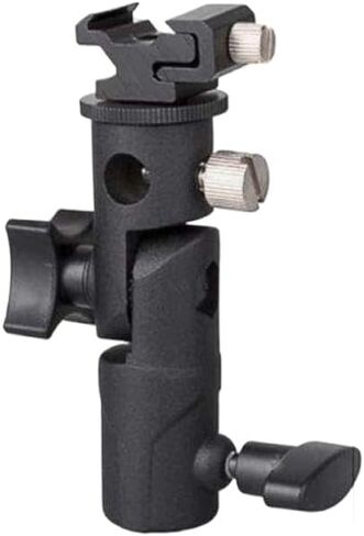 Professional Photography Flash Bracket Mount Compatible with Camera Light Stand Rotation in Kuwait
