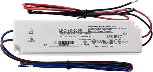 LPC-35 Series DC9-48V 700mA 1050mA 1400mA 35W Single Switching Power Supply IP67 Lighting(LPC-35-1400 1400mA) in Kuwait