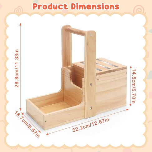 Handheld Shelf Storage for Tonies Organizer, holder for Toniebox 1/2 Tonies Figures Characters Portable Shelf Magnetic, with Hidden Storage for Tonieplay Game, Charger & Accessories in Kuwait