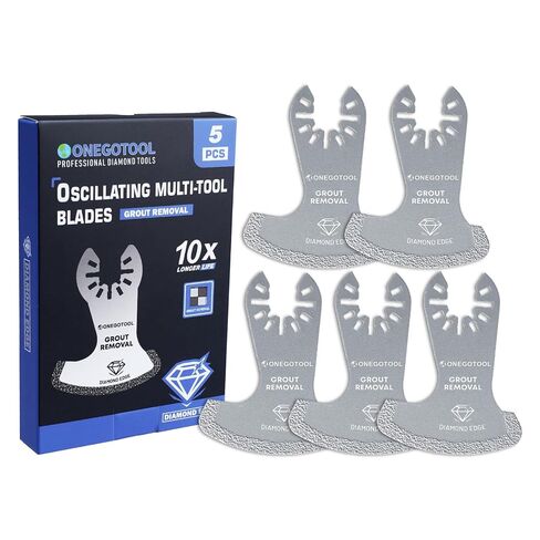 5 Pcs Diamond Grout Removal Blade for oscillating Tool Multi Tool Blades Grout Saw Removal Tool（Axe-Shaped） in Kuwait